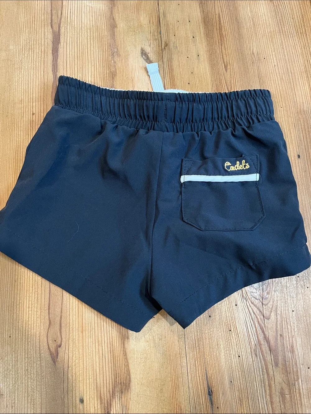CADETS Boys 2-3 Navy Blue Shorts Drawstring Embroidered Pocket